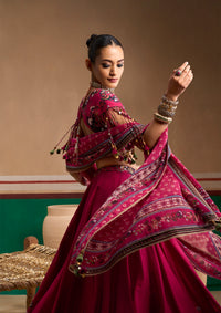 Guldasta Cerise Lehenga Set