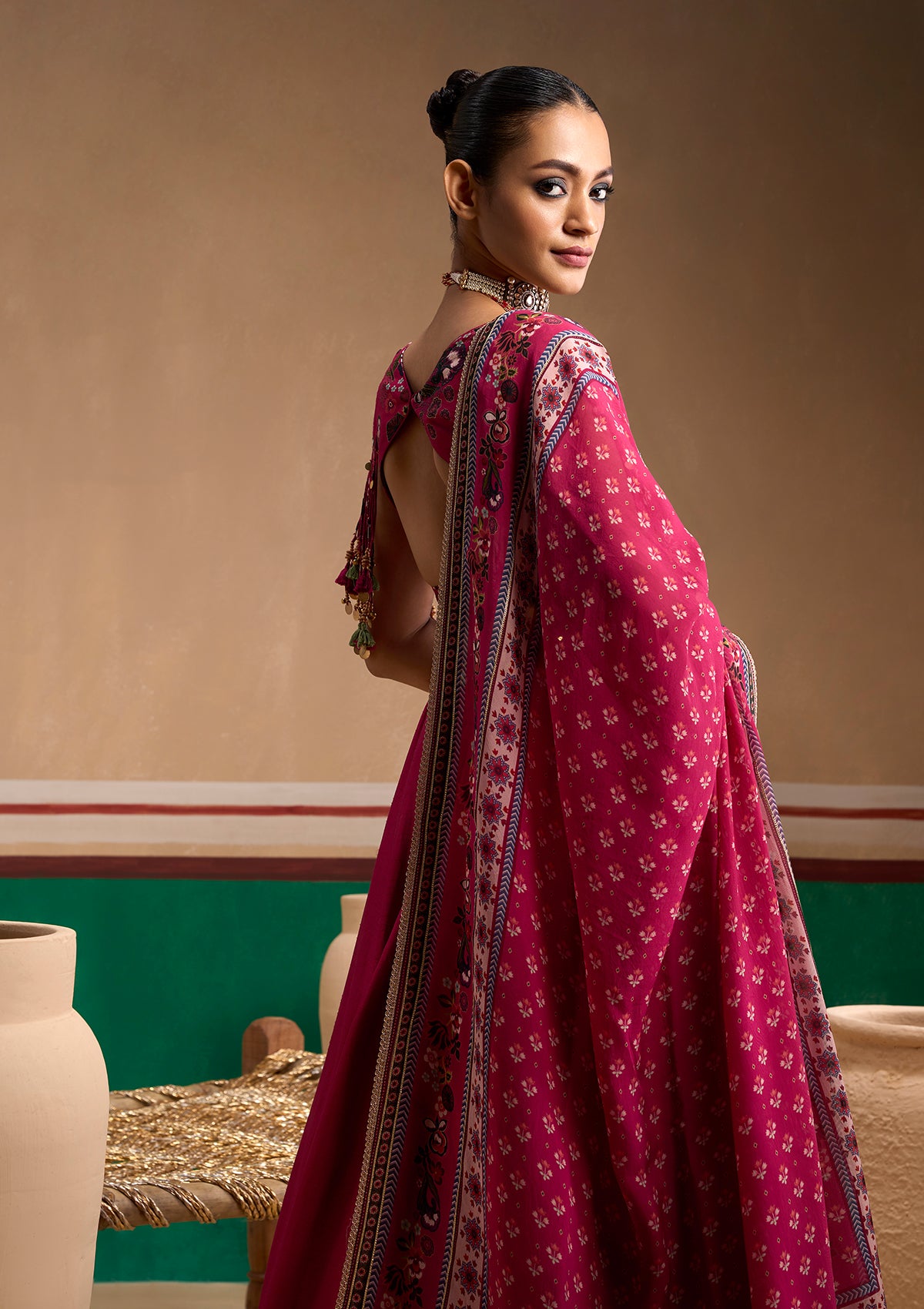 Guldasta Cerise Lehenga Set