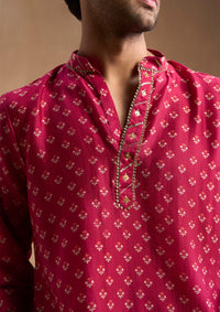 Ira Cerise Kurta Set