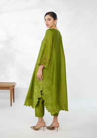 Sage Florale Kaftan Set