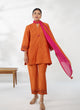 Saffron Tropical Kurta Set