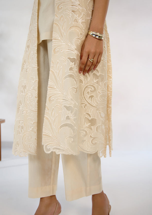 Ivory Sorbet Trench Trio Set