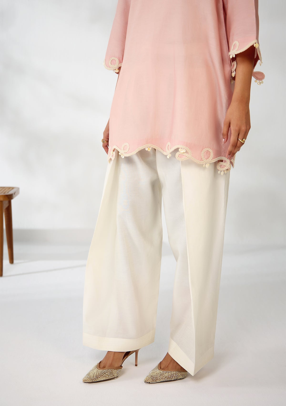 Blush Twisted Farshi Set