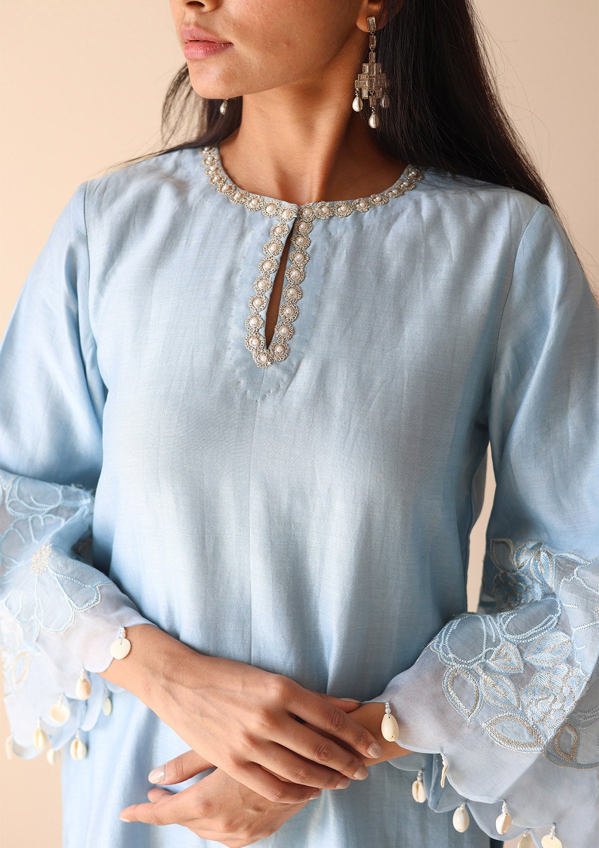 Ice Applique Kurta Set