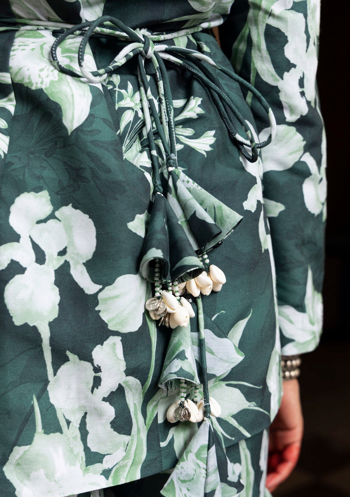 Nur Emerald Jacket and Gharara Set
