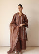Mocha Scalloped Kurta Set