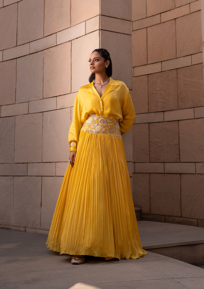 Honey Shirt and Lehenga Set