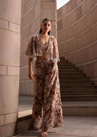 Taupe Jaal Cape Set