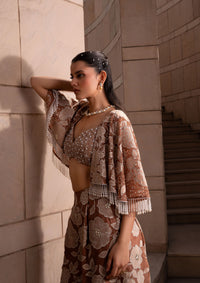Taupe Jaal Cape Set