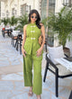 Sage Mandarin Knotted Sleeveless Set