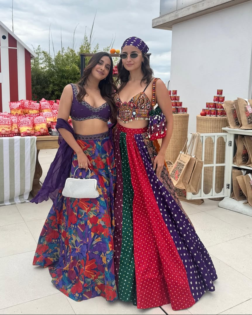 Akansha Ranjan in Rang Cape and Lehenga Set