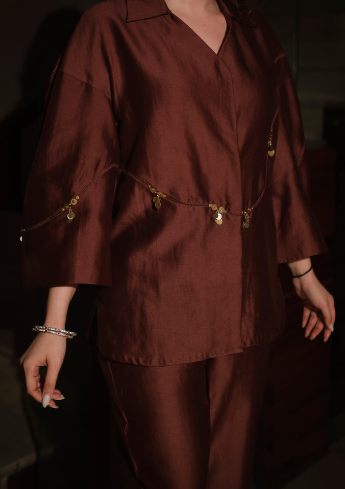 Mocha Santorini Co-ord Set