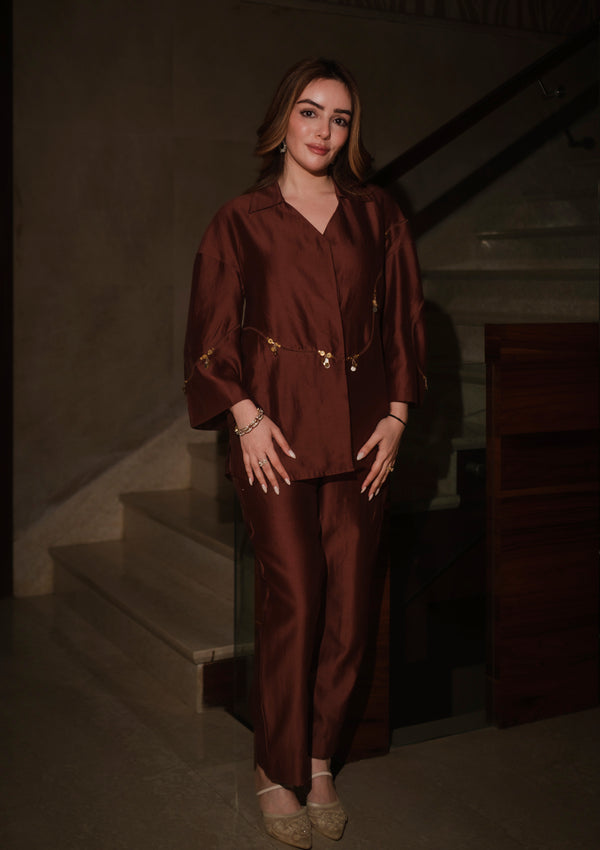 Mocha Santorini Co-ord Set