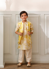 Kids Citrus Bundi & Kurta Set