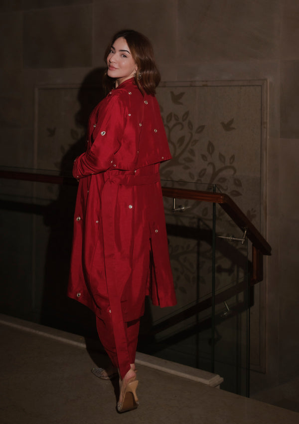 Ruby Stardust Trench Trio Set