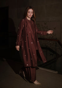 Mocha Stardust Trench Trio Set