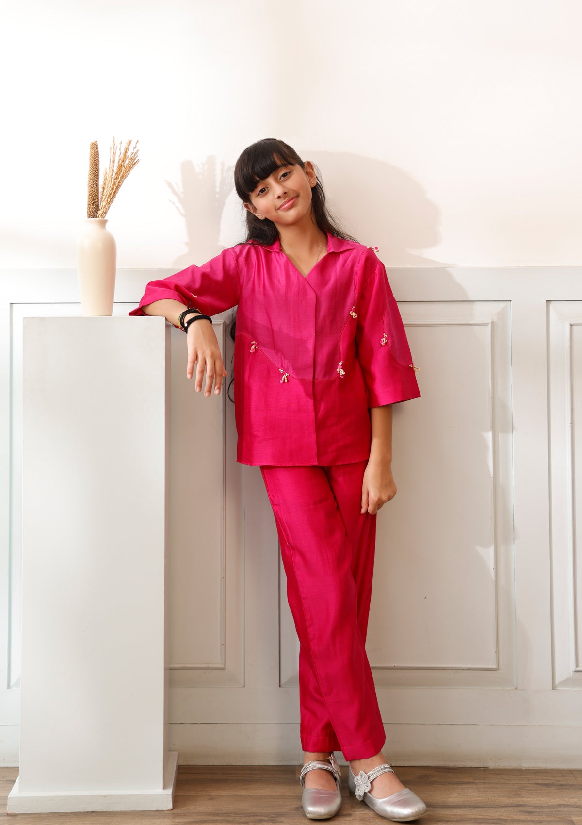 Kids Fuchsia Santorini Co-ord Set