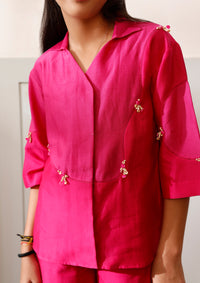 Kids Fuchsia Santorini Co-ord Set