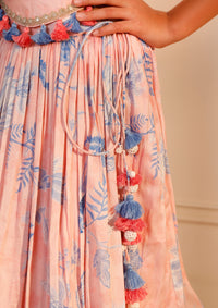 Kids Dahlia Ruched Lehenga Set