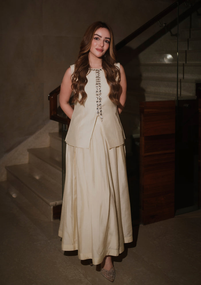 Ivory Cosmo Waistcoat Set