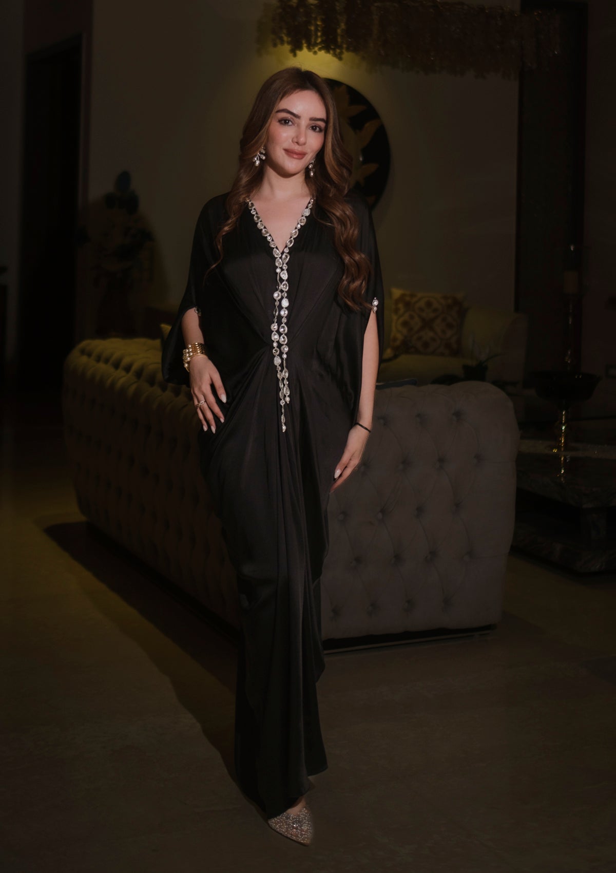 Black Nightfall Kaftan