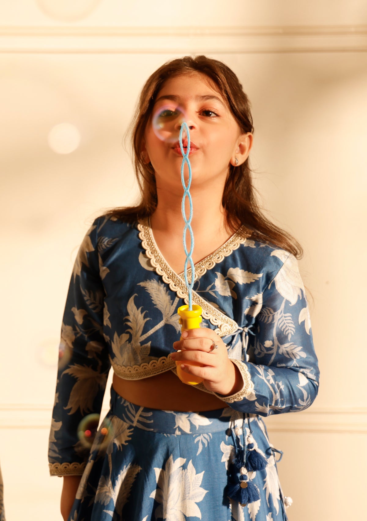 Kids Iris Angrakha Lehenga Set