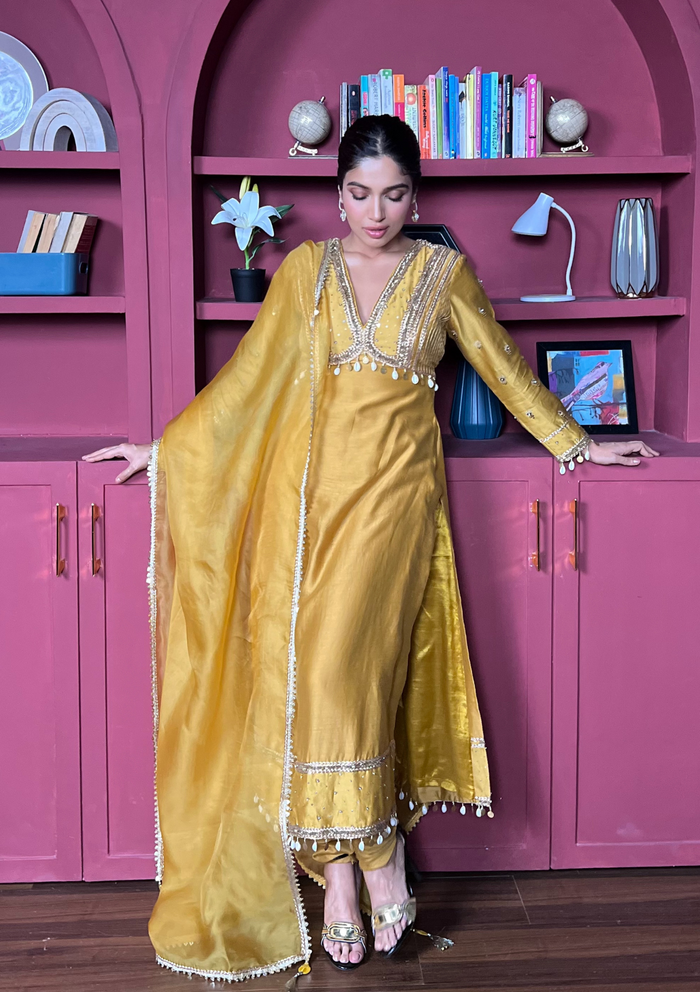 Bhumi Pednekar in Honey Kurta Set