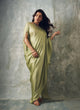 Samantha Prabhu in Sage Draped Saree set