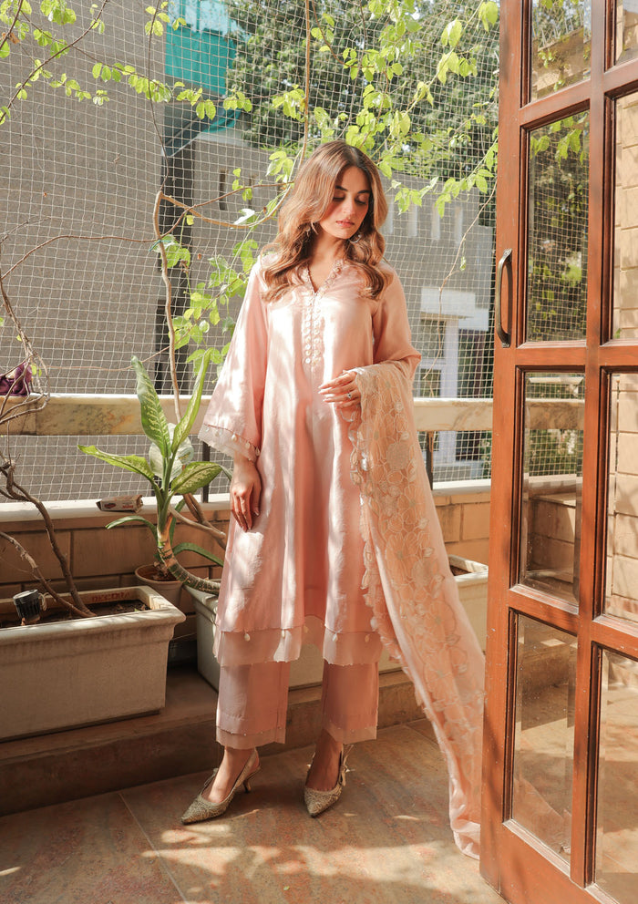 Blush A-line Kurta Set