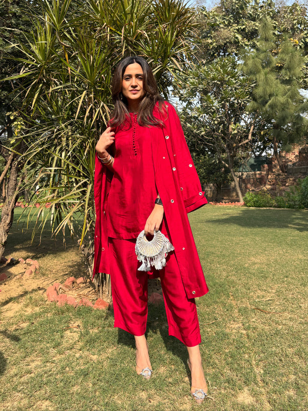 Ruby Stardust Trench Trio Set