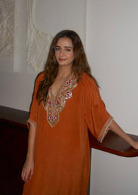 Saffron Pheran Kurta Set