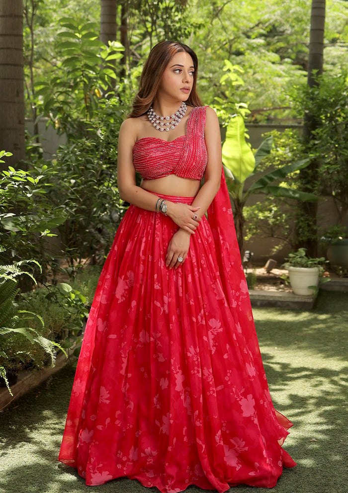 Bagh Peony Lehenga Set