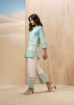 Aqua Striped Co-ord Set