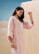 Blush Lace Applique Kurta Set
