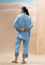 Powder Blue Shirt Co-ord Set