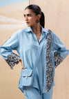 Powder Blue Shirt Co-ord Set