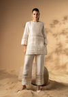 Ivory Striped Co-ord Set