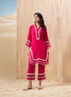 Peony Scalloped Lace Kurta Set