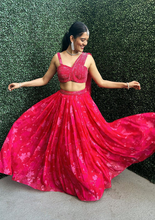 Bagh Peony Lehenga Set
