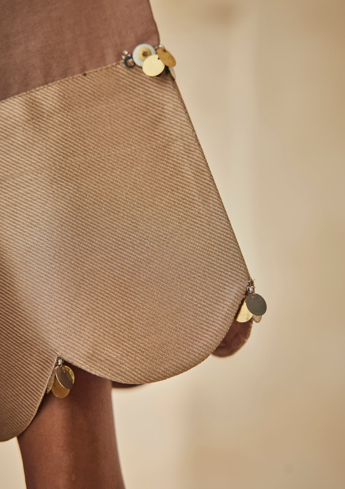 Sand Benaras Kurta Set