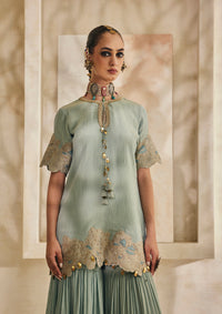 Powder Blue Hyderabad Gharara Set