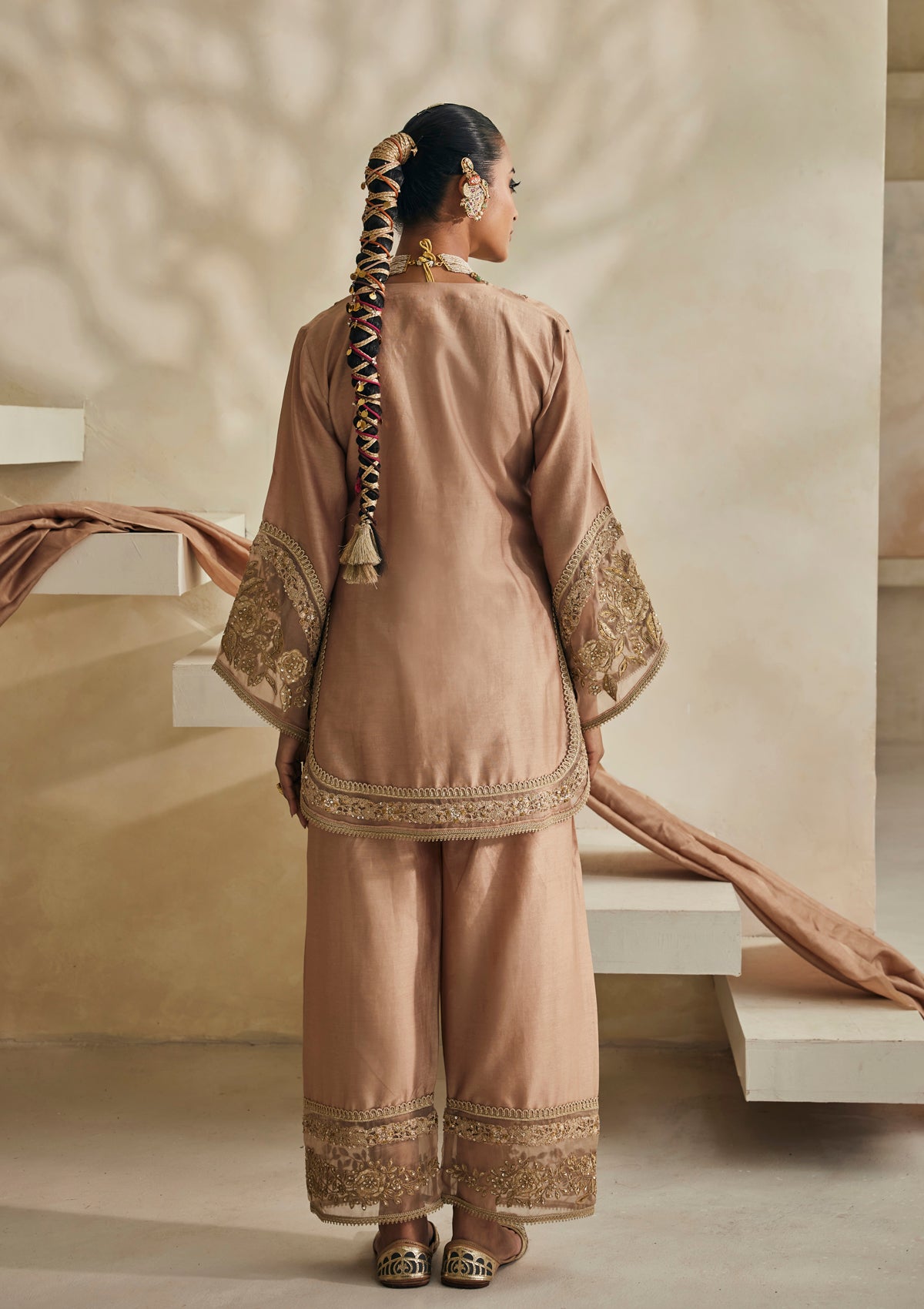 Sand Jodhpur Kurta Set