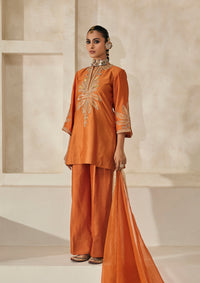 Saffron Pondicherry Kurta Set