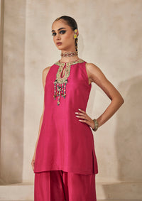 Fuchsia Lucknow Farshi Salwar Set