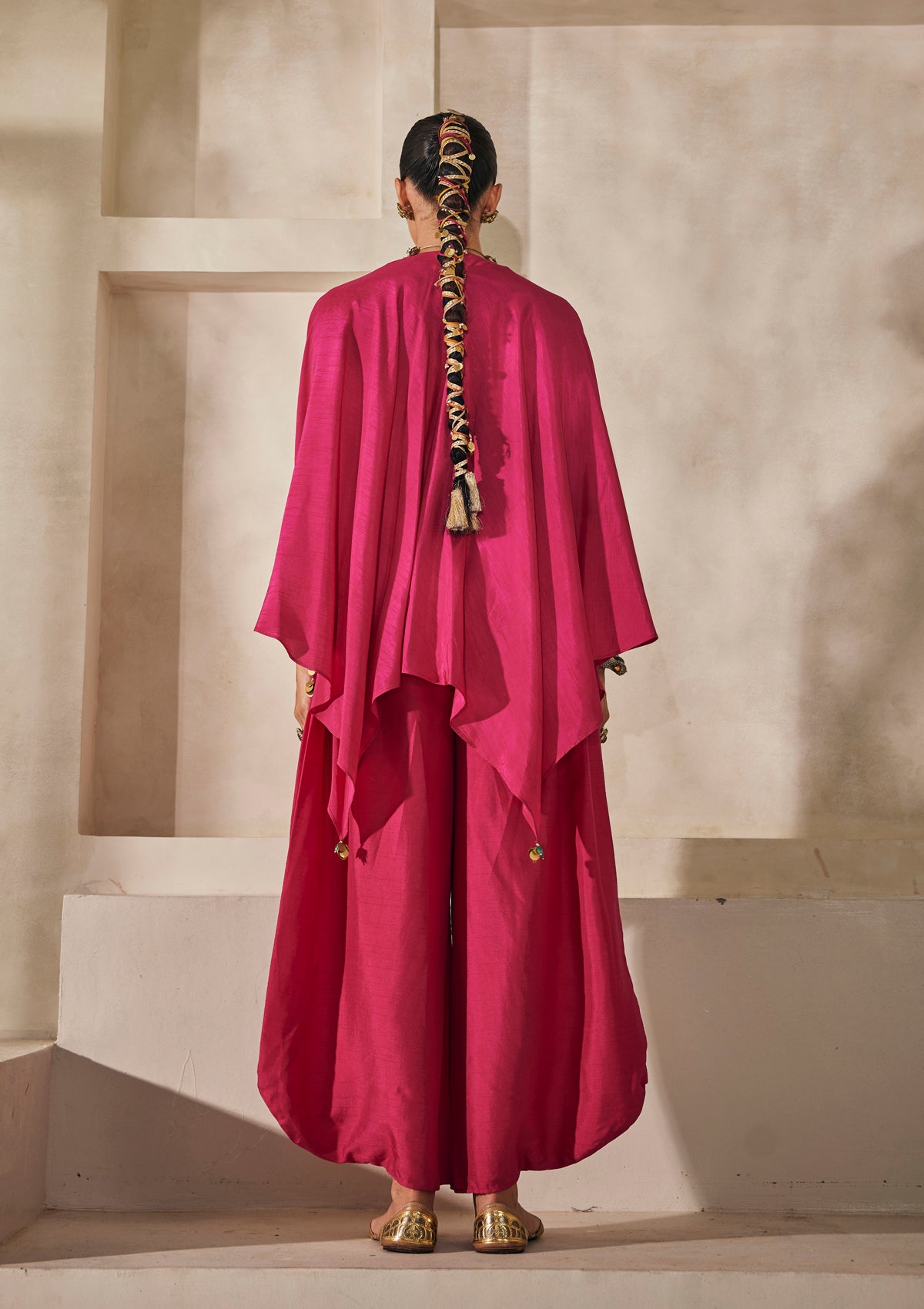 Fuchsia Jaipur Kaftan Set
