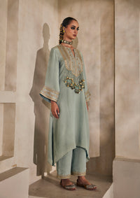 Powder Blue Gulmarg Pheran Kurta Set
