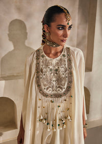 Ivory Jaipur Kaftan Set