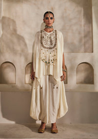 Ivory Jaipur Kaftan Set