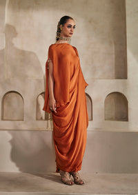 Saffron Draped Trio Set