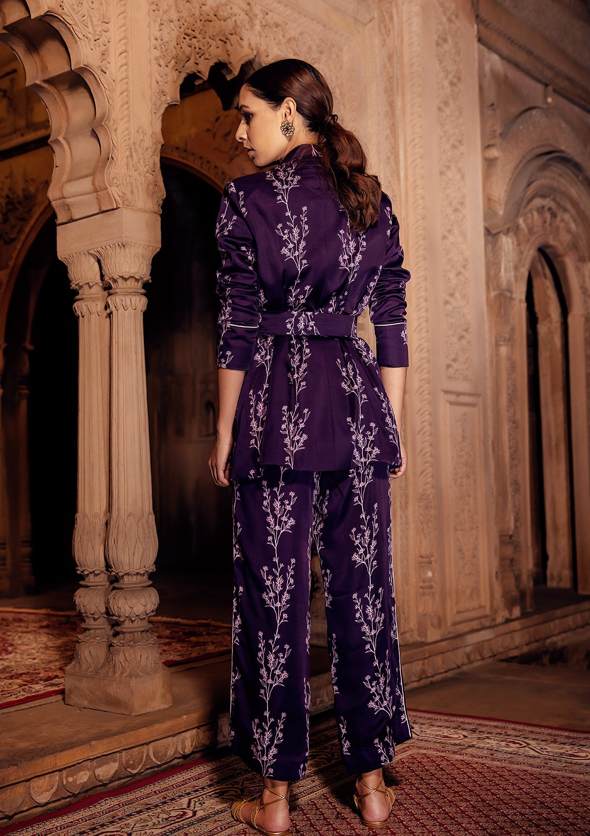 Asmira Berry Blazer Set